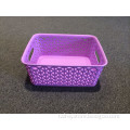 Colorful Woven Plastic Storage Basket